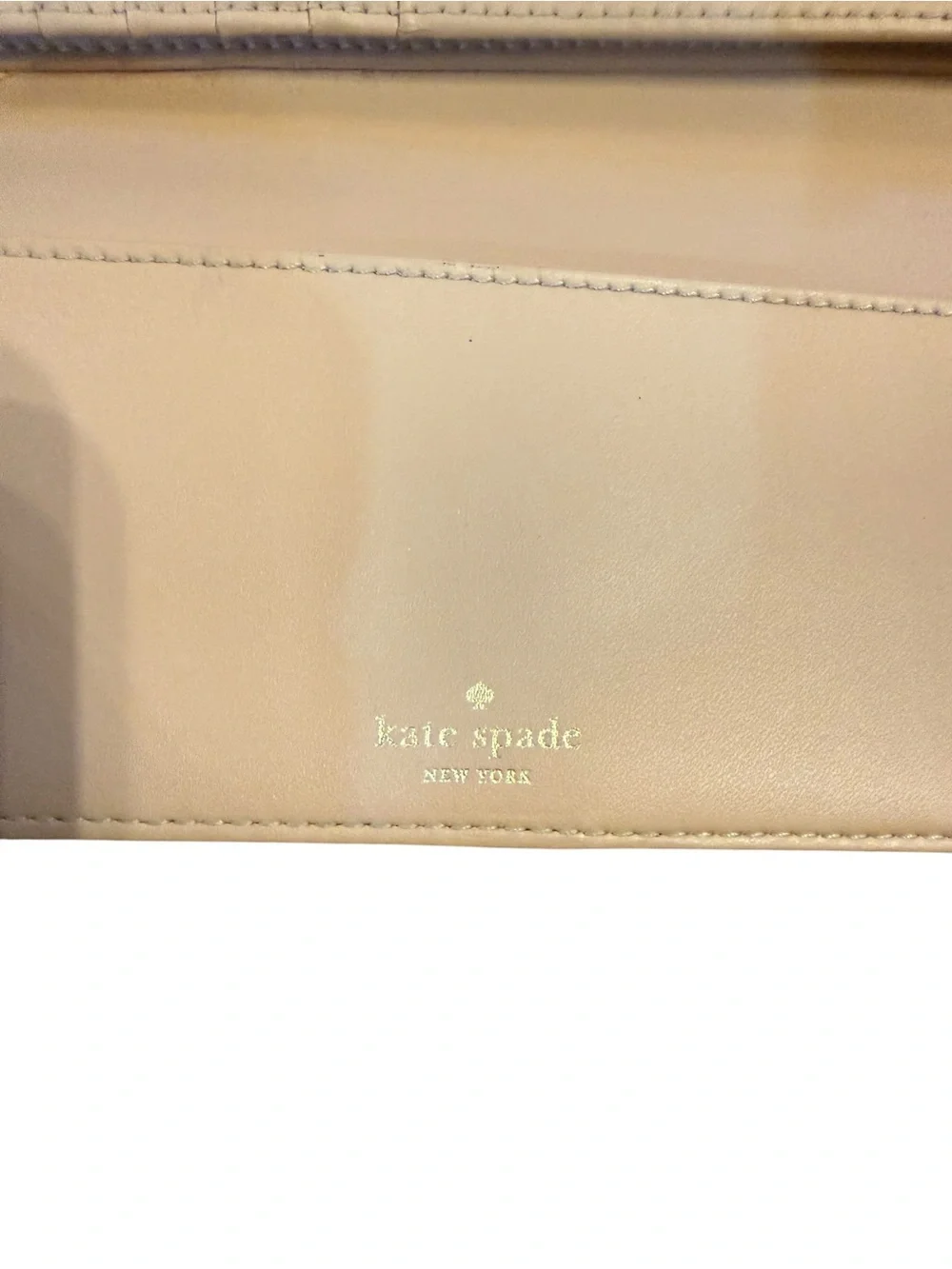 Kate spade Two-Tone Black and Cream Women's Leather Wallet